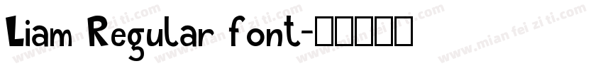 Liam Regular font字体转换